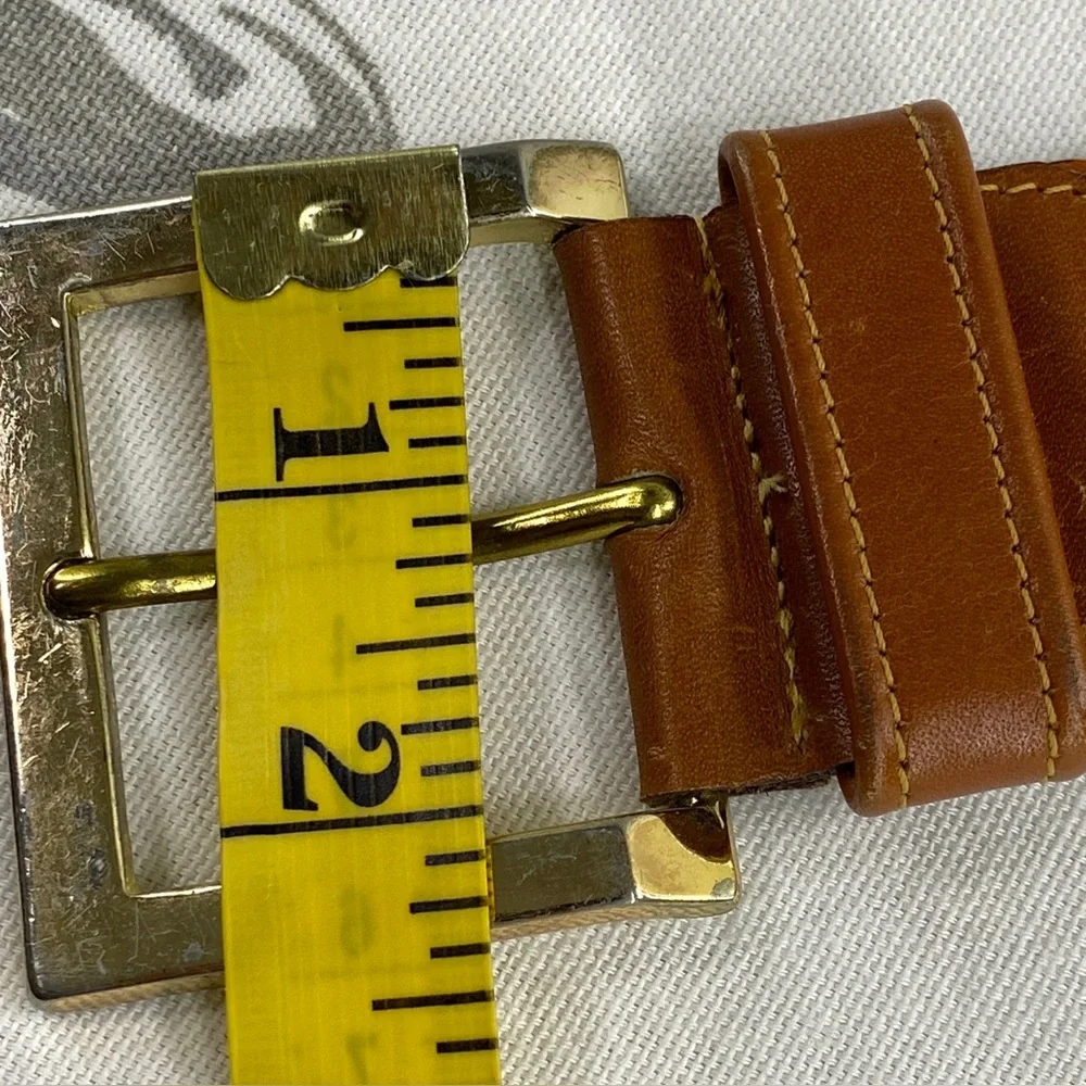 vintage STEERHIDE western‎  laced brown leather belt COWBOY rodeo